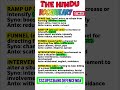 The Hindu Vocab | Vocabulary for SSC Exams | #englishvocabulary #shorts #shortvideo #ssccgl #english