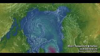 Earth Nullschool | Arctic Weather Forecast (Sep 23-30, 2026)