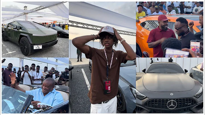 Ibrahim Mahama’s Son, Cheddar’s Son, RNAQ & Billionaire Pull Up Luxuries Cars At SuperCar Spectacle