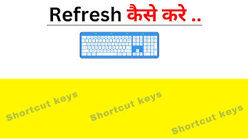 keyboard se Refresh kaise kare computer and Laptop and PC ko || Keyboard Shortcut || by Pk raushan