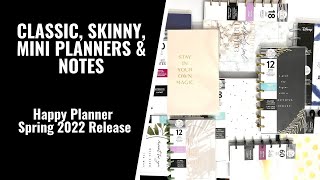 CLASSIC, MINI, & SKINNY PLANNERS & NOTES | HAPPY PLANNER SPRING 2022