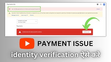 Your YouTube payments are on hold as you