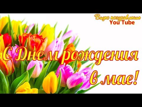 С Днем рождения в МАЕ Красивая музыкальная открытка с Днем рождения Поздравления и пожелания