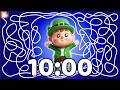 10 Minute Timer 🍀💥 | 10 Minute [ST. PATRICK'S] Leprechaun Timer ☘️🪙💥 | Lucky Classroom Countdown!