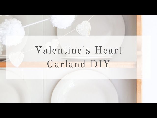 Valentine Decorations: DIY Cookie Cutter Clay Valentines Garland