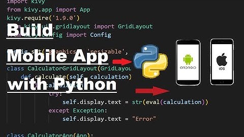 Build Mobile App with Python | Kivy Python Tutorial | Python Project