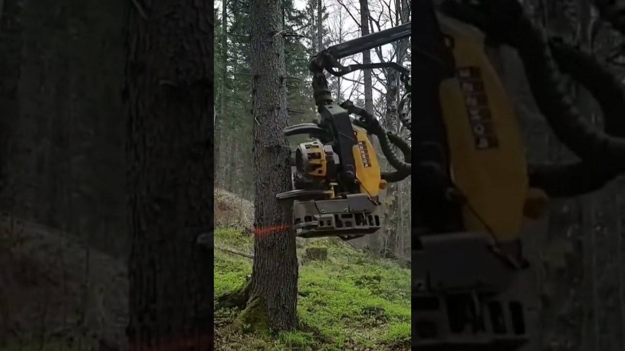 Fast Destroy Big Tree 🌴 Machine Working 