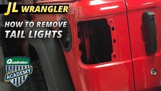 How to Remove the Factory Tail Lights on a 2018 Jeep Wrangler JL