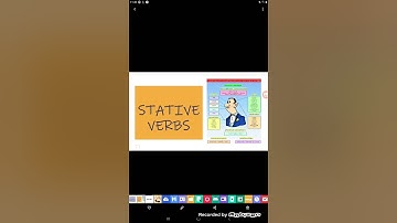 Stative verbs - Part 1 - Introduction