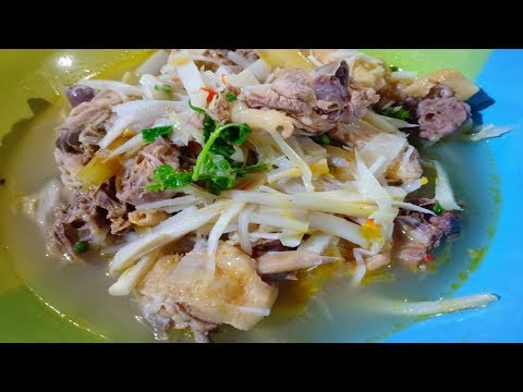 หมี่กะทิ อาหารอีสาน สูตรน้ำหมี่กะทิอร่อยเข้มข้น Noodle with Coconut Curry ก๋วยเตี๋ยวกะทิเส้นเล็ก. 