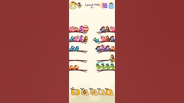 Bird sort color game level 744 #leveldesign #gamedesign #gameartdesign #gameplay #3dgamedevelopment