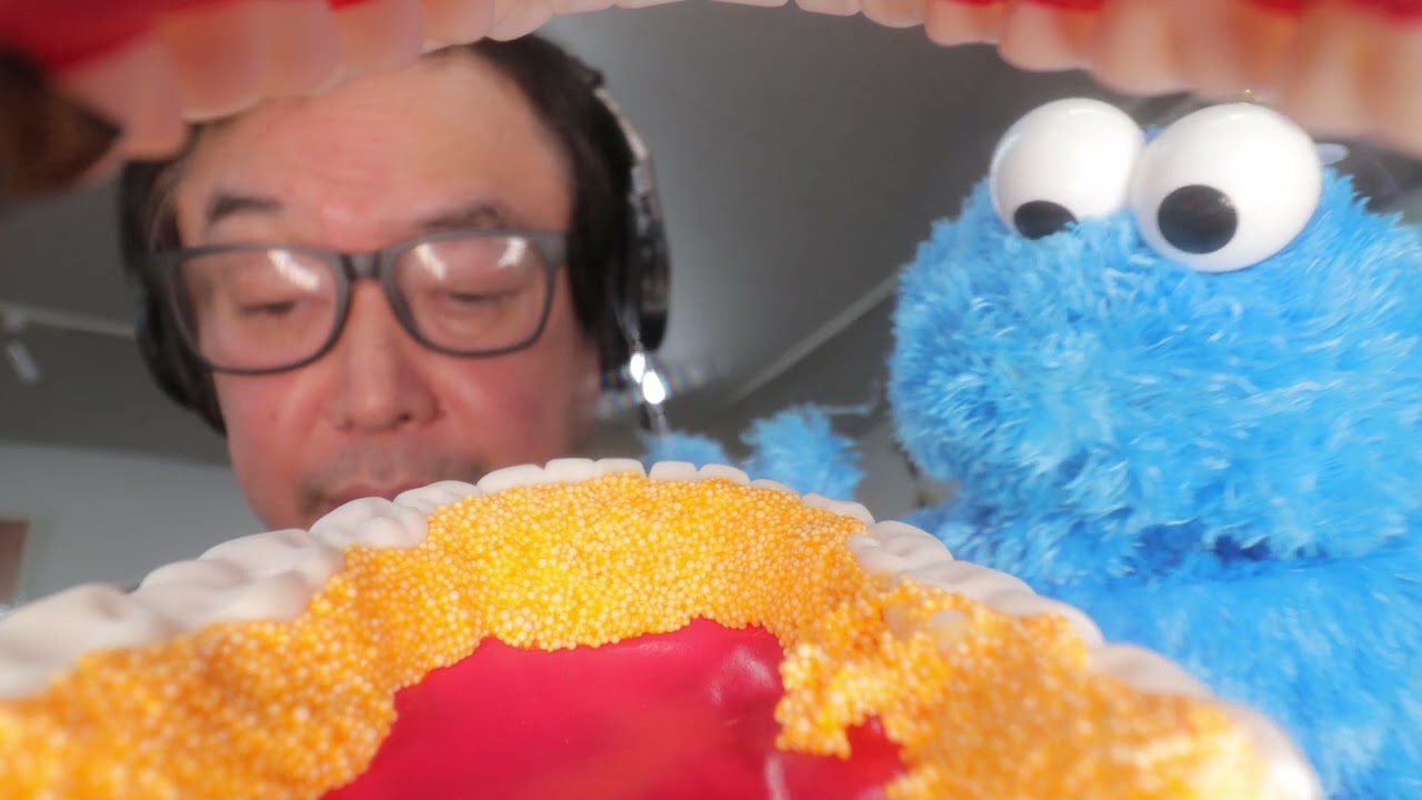 【ASMR】Masayoshi and Cookie Monster's Scaling dentist role play🦷まさよしとクッキーモンスターの歯石取り🦷歯医者さんロールプレイ