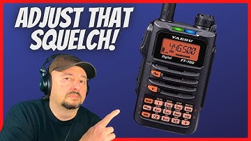 Yaesu FT-70DR Setting Squelch Level (How To)