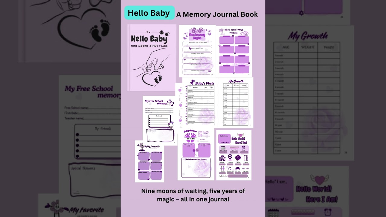 Hello Baby  - Baby Memory Book with Milestones