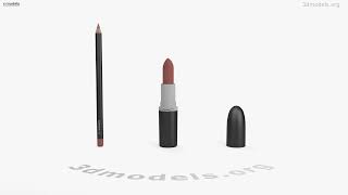 MAC Lipstick 3D model by 3DModels.org