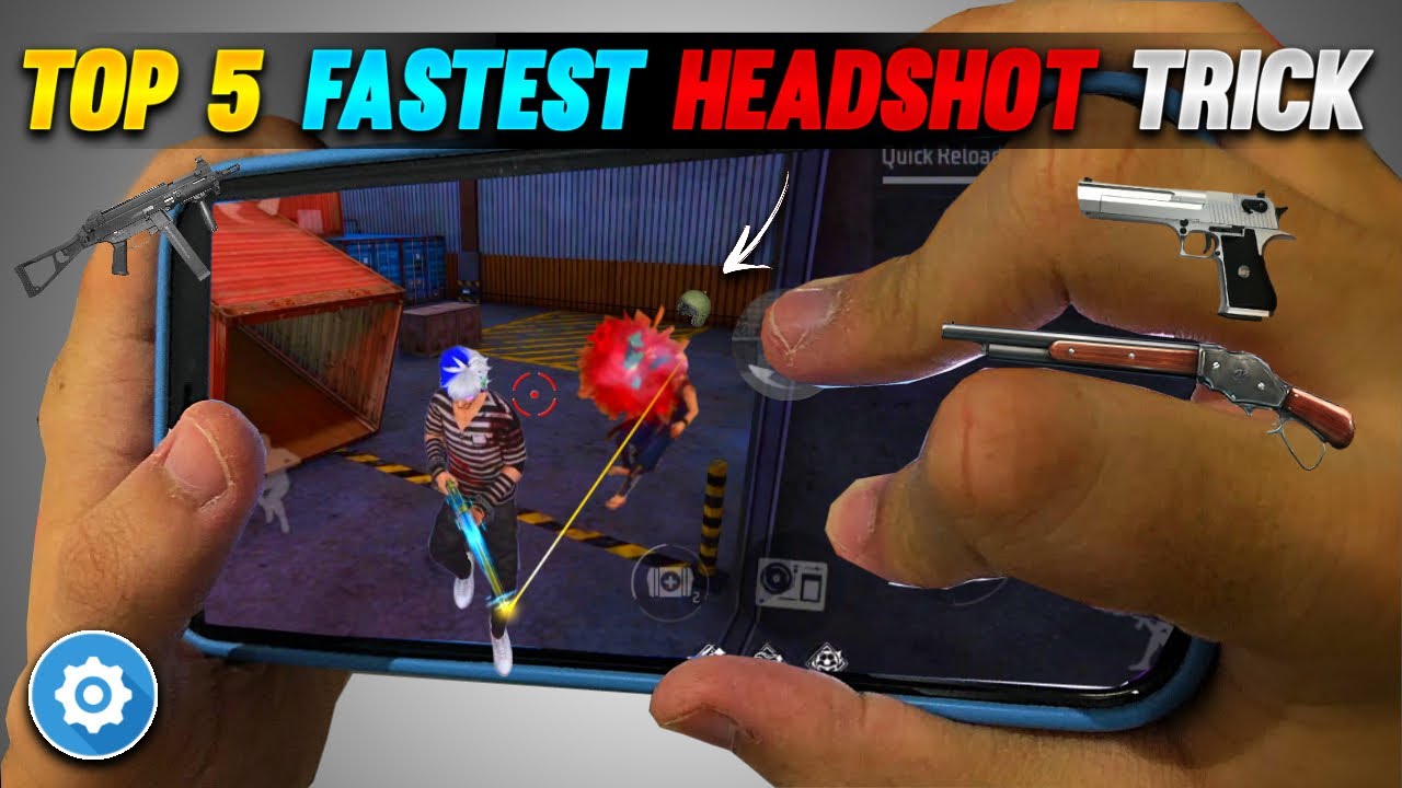 Top 5 Fastest Headshot Trick M1887, Ump & Desert Eagle | One Tap ...