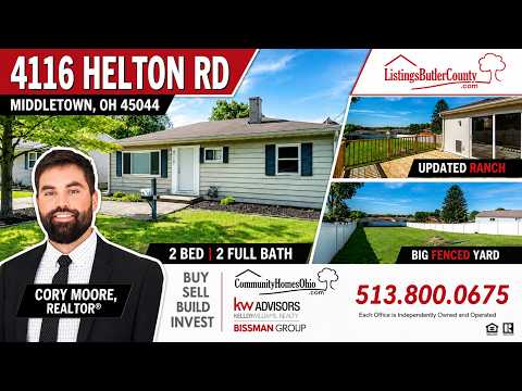 4116 Helton Rd, Middletown, OH home video tour