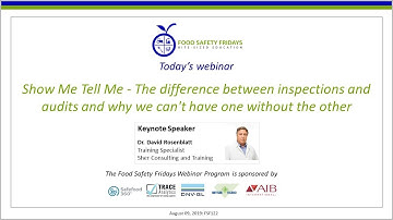 Show me, tell me - effective food safety management system auditing