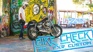 Bike Check - 1987 Harley-Davidson FXRC - Thrashin Exhaust Sound Clip!