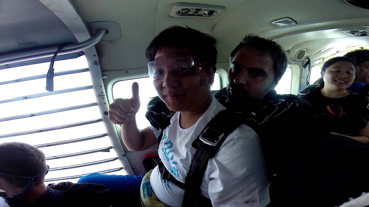 skydiving at 14000ft