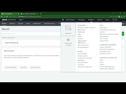 Edit the Splunk Navigation Menu