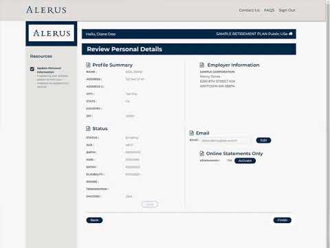 Online Enrollment for Retirement - video from Alerus Financial