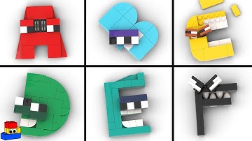 Making Alphabet Lore (A-F) with LEGO - ABCDEF
