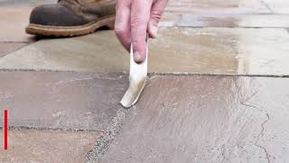 Applying Easy Joint Paving Compound to your patio | Ashbrook Roofing