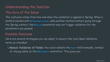 Understanding SpringBoot Bean Validation for Effective Testing