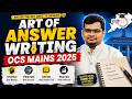 OCS Mains 2025: Art of Answer Writing That Toppers Use | By-Jatadhari Sir | OPSC StudyIQ