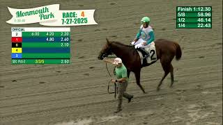 MONMOUTH PARK 07-27-2025 RACE 4