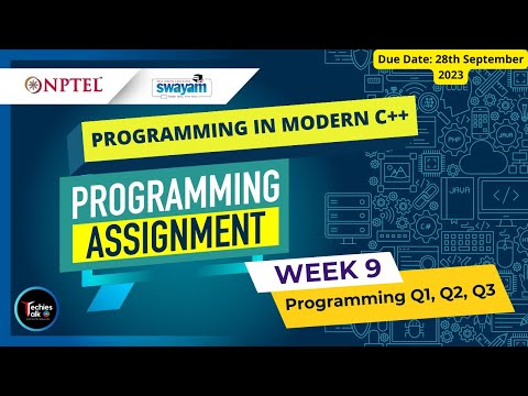 NPTEL Programming In Modern C++ Week9 Programming Assignment Solution | July 2023 | IIT Kharagpur