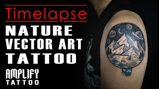 How to tattoo - Nature Vector Art Tattoo Timelapse by Paolo Edrosa @ Amplify Tattoo Studio screenshot 5