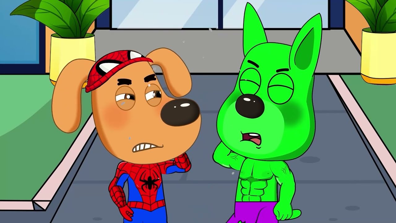 Rescue Labrador Baby and Doberman Baby of Labrador Spiderman | Sheriff Labrador Animation