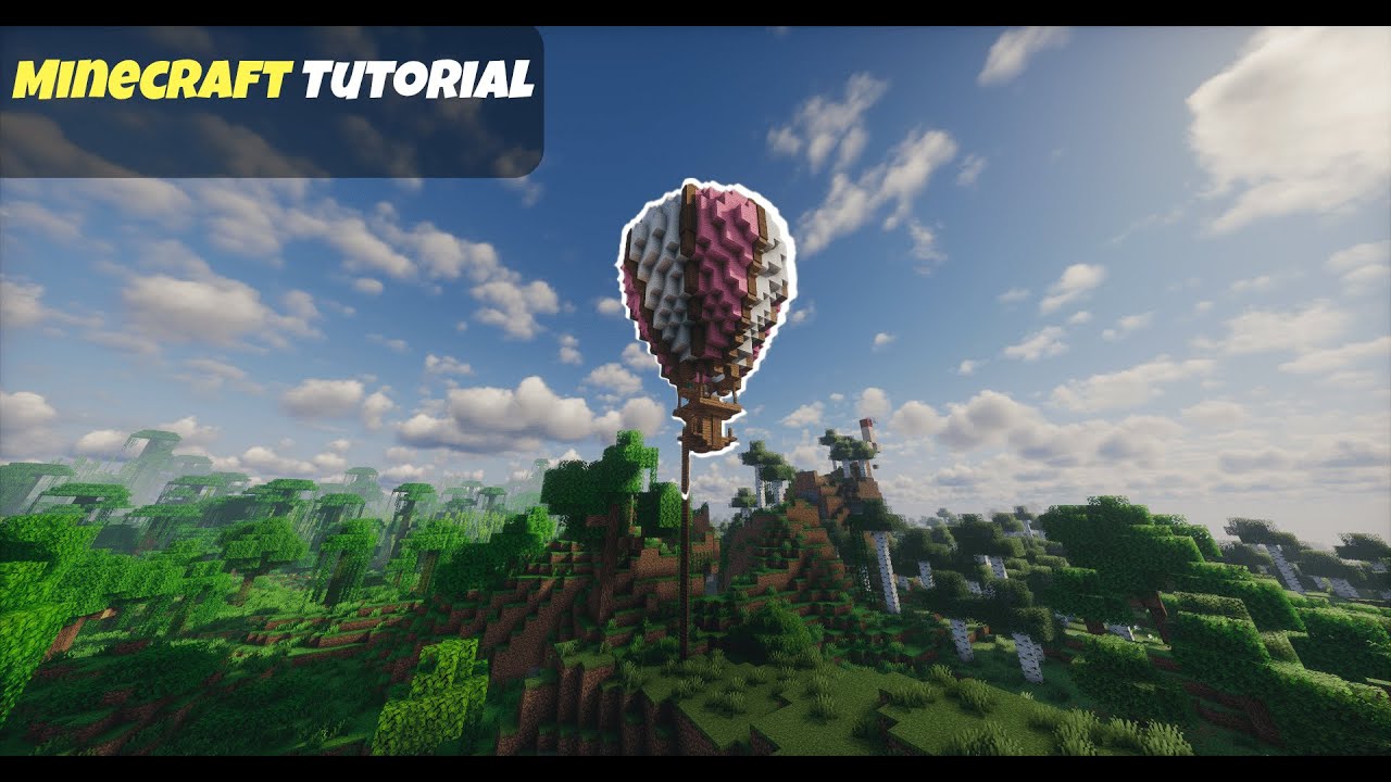 Minecraft silverfish XP farm hot air balloon design (java and bedrock)