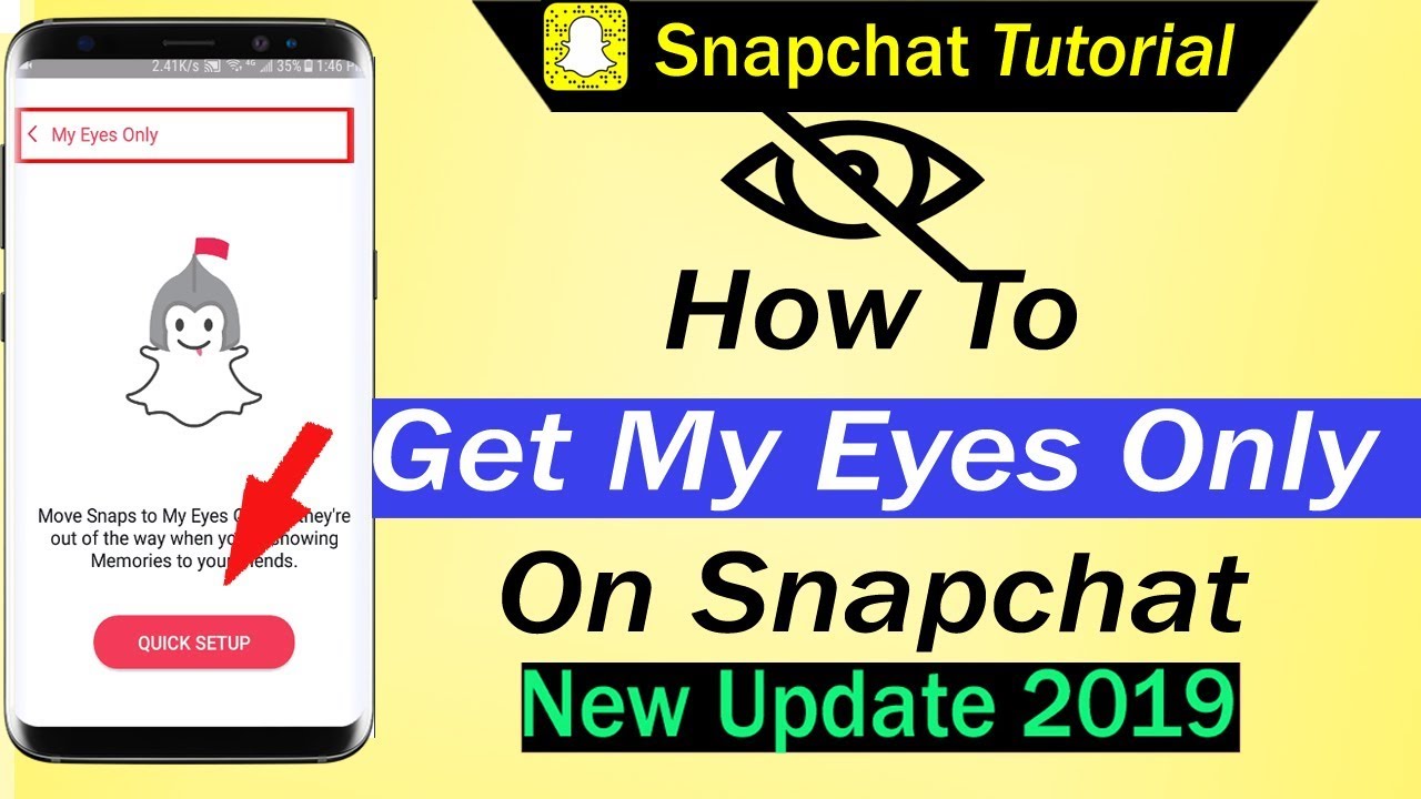 How To Get My Eyes Only On Snapchat Youtube