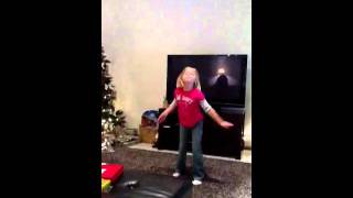 Brenna dancing to All I Want For Christmas is You