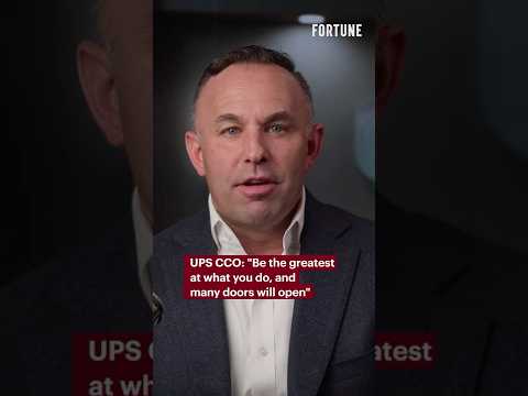 UPS CCO: "Be the greatest at what you do, and many doors will open" #UPS #success