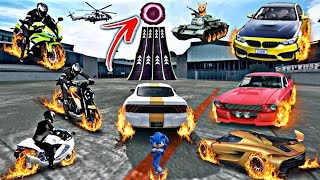 All Max Super Fast Cars Stunts vs Bike Stunts Through Ramp 6 // Extreme Car Driving Simulator  screenshot 5