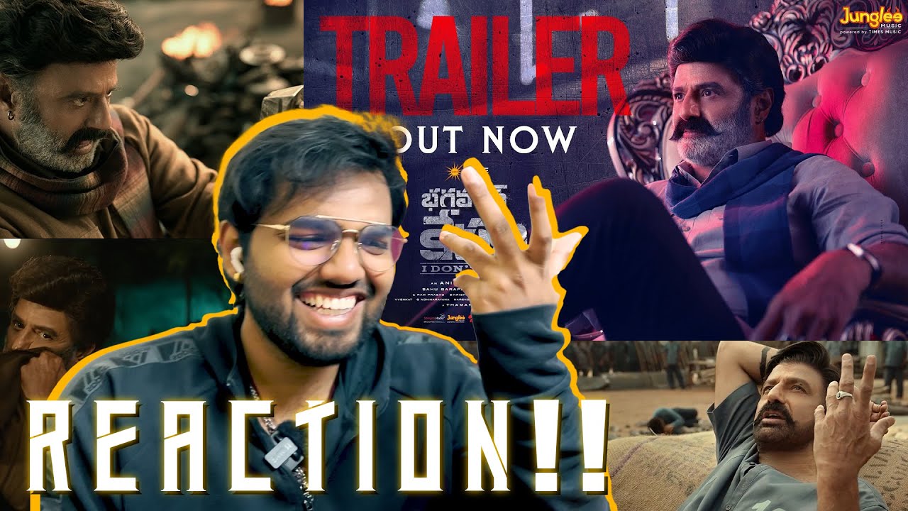 Bhagavanth Kesari Trailer | REACTION!! |Nandamuri Balakrishna | Kajal, Sree Leela |Thaman | Anil