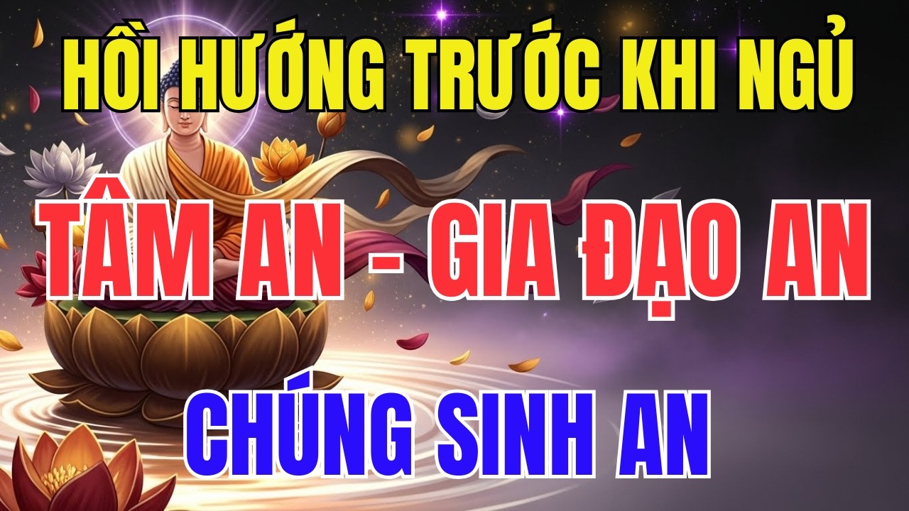 3 Cách Hồi Hướng Trước Khi Ngủ – Tâm An, Gia Đạo An, Chúng Sinh An