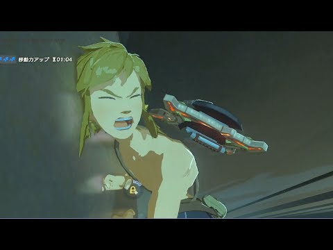 【ブレワイ(BotW)】移動速度アップＬＶ３で歯車の上を無理やり渡ろうとしてみた【ドリカラ】