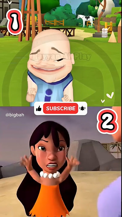 Dame un Grrr ⁉️😱 Upin Ipin Vs Lilo And Stich #upinipin #shorts #funny #trendingshorts #viral