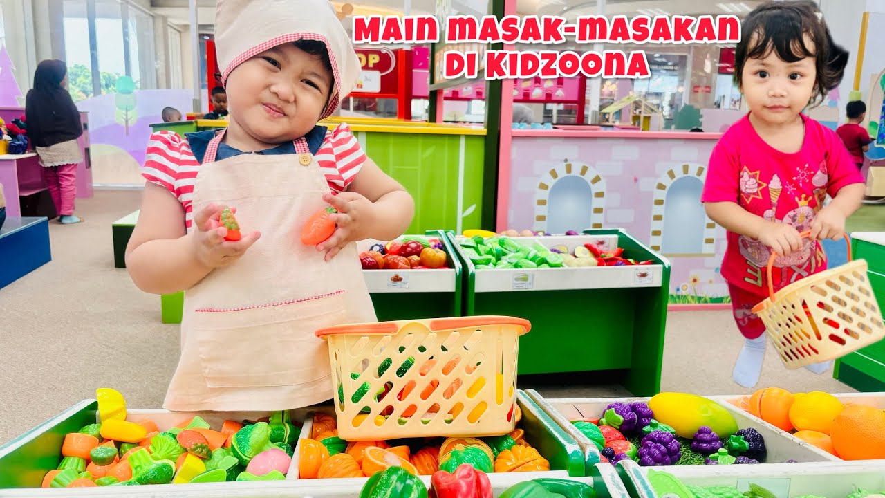 PILIHAN TAMAN BERMAIN TERBAIK YANG MENYENANGKAN JENNAIRA|MAIN MASAK-MASAKAN DI KIDZOONA#playground