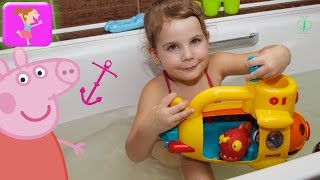 Свинка пепа новые серии игрушки для ванной желтая подводная лодка игрушки mothercare ELC for kids Свинка пепа новые серии игрушки для ванной желтая подводная лодка игрушки mothercare ELC for kids