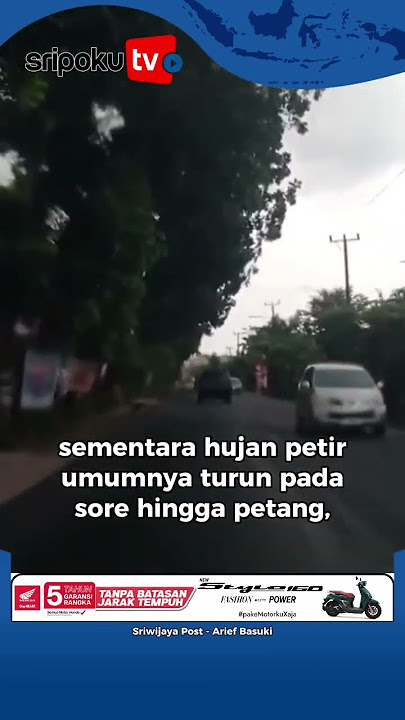 Perkiraan Cuaca di Palembang Hari ini, Senin, 4 Agustus 2025