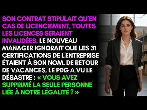 Virée car « obsolète » — Ils découvrent qu’elle détient toutes les licences de l'entreprise 🧑‍💼