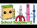 How to Draw Back to School Supplies #2 Cute and Easy step by step