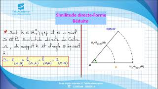 Bac | Maths | Similitude directe | Forme réduite