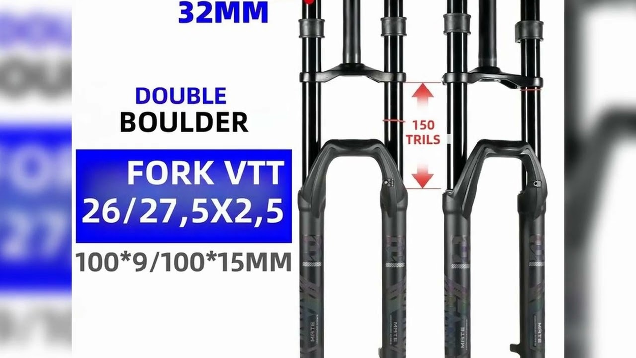 A must-have product! NanLio Bicycle Double Shoulder Air Suspension Fork - 150mm Travel for MTB & E